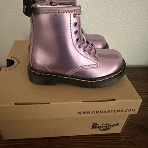 Doc Martens NIB Toddler sz 7 Pink Lavender Spark